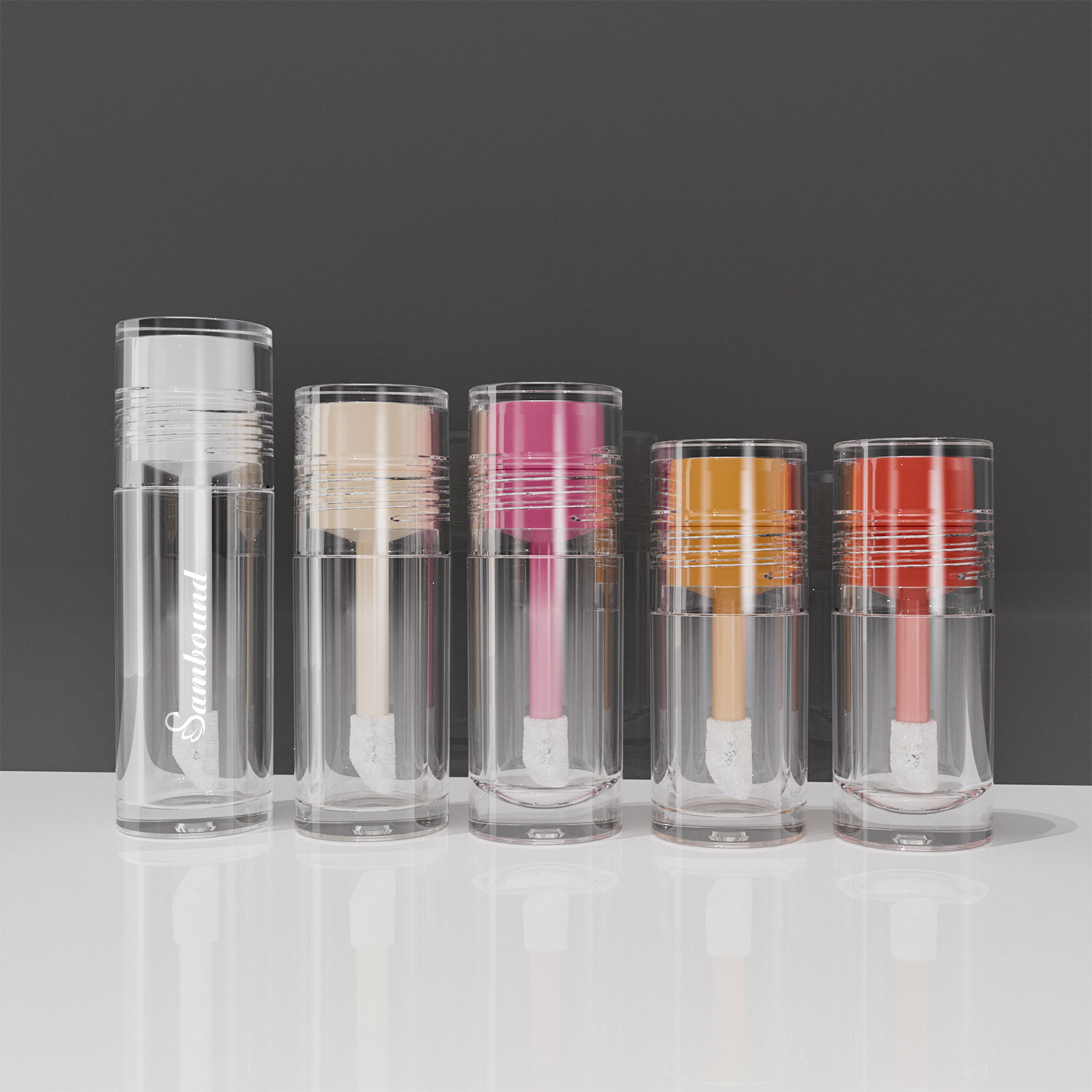 5種款式可選大容量透明唇彩管